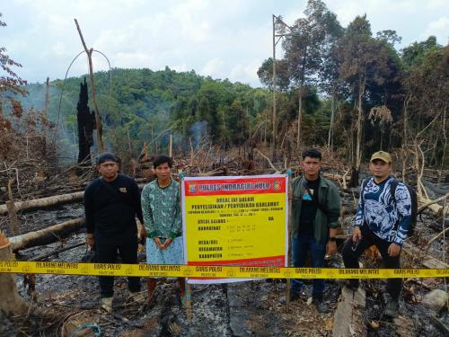 Nekat Bakar Lahan untuk Kebun, Warga Batang Gansal Inhu Diciduk Polisi